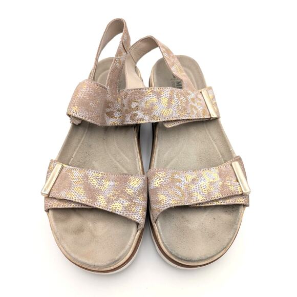 Mephisto Dominica Platform Sandal Women's Light Taupe Boa Size US7.5 EU38 - Picture 13 of 13